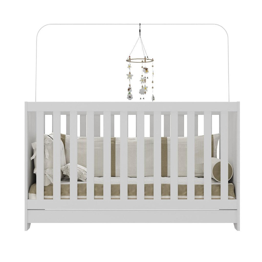 Berço 3 em 1 para Colchão 60 x 130 cm Multimóveis FG0527 Branco