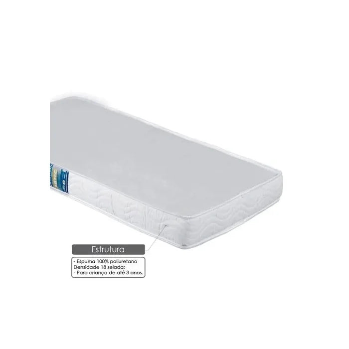 Colchão Baby Light D18 70x130x12cm Ortobom Cor Branco
