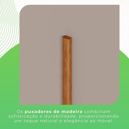 Guarda Roupa Solteiro 2 Portas 6 Gavetas Luana Sallêto Móveis