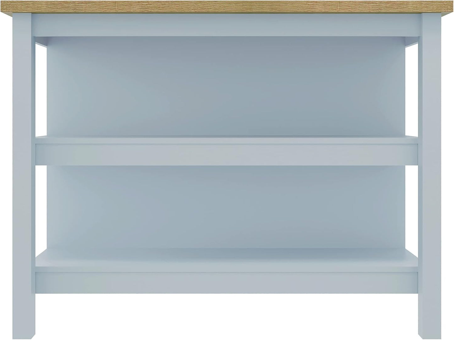 Ilha Cozinha Ditália 2 Prateleiras Preto Cd-1019