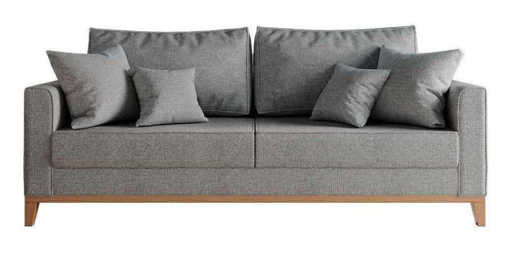 Mobly Beny 180 de 3 cuerpos tela linho color cinza