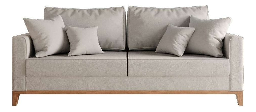 Mobly Beny 180 de 3 cuerpos tela linho color cru