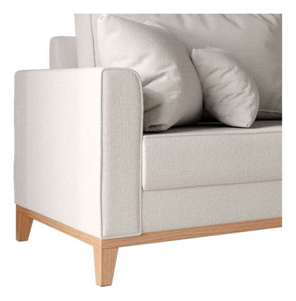 Mobly Beny 180 de 3 cuerpos tela linho color cru