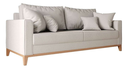 Mobly Beny 180 de 3 cuerpos tela linho color cru