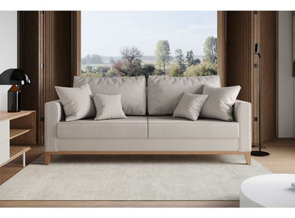 Mobly Beny 180 de 3 cuerpos tela linho color cru