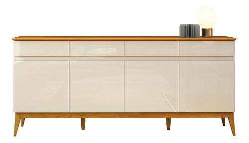 Buffet Aparador Magnum Off White Com Cedro