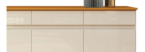 Buffet Aparador Magnum Off White Com Cedro