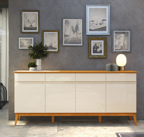 Buffet Aparador Magnum Off White Com Cedro
