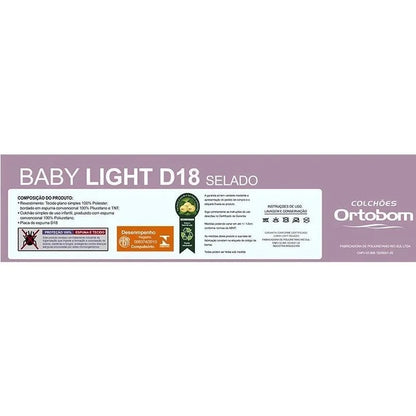 Colchão Baby Light D18 70x130x12cm Ortobom Cor Branco