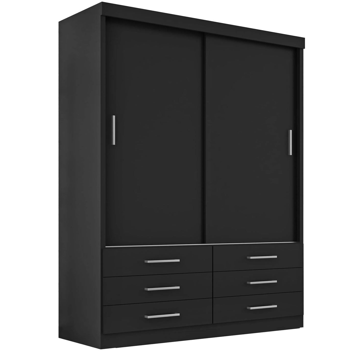 Guarda Roupa Solteiro Capri 2 Portas 6 Gavetas