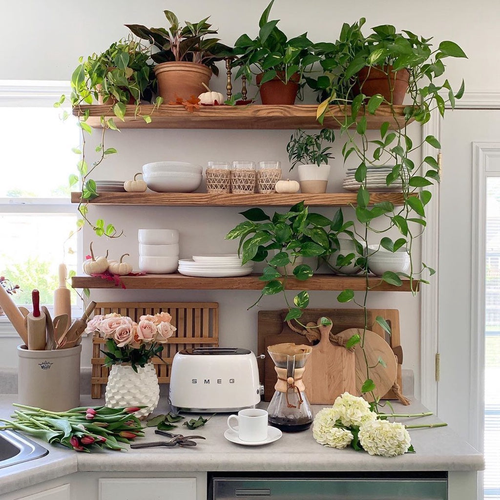 Kit 3 Prateleiras Com Suporte Invisível Madeira Maciça