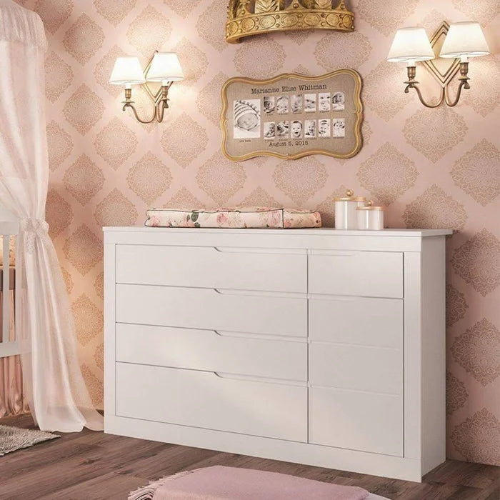 Cômoda Infantil Cléo Branco Acetinado - Carolina