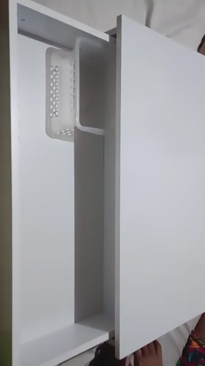 Penteadeira Suspensa com Gaveta Multifuncional Corrediça Organizadora Maquiagens Hall de Entrada