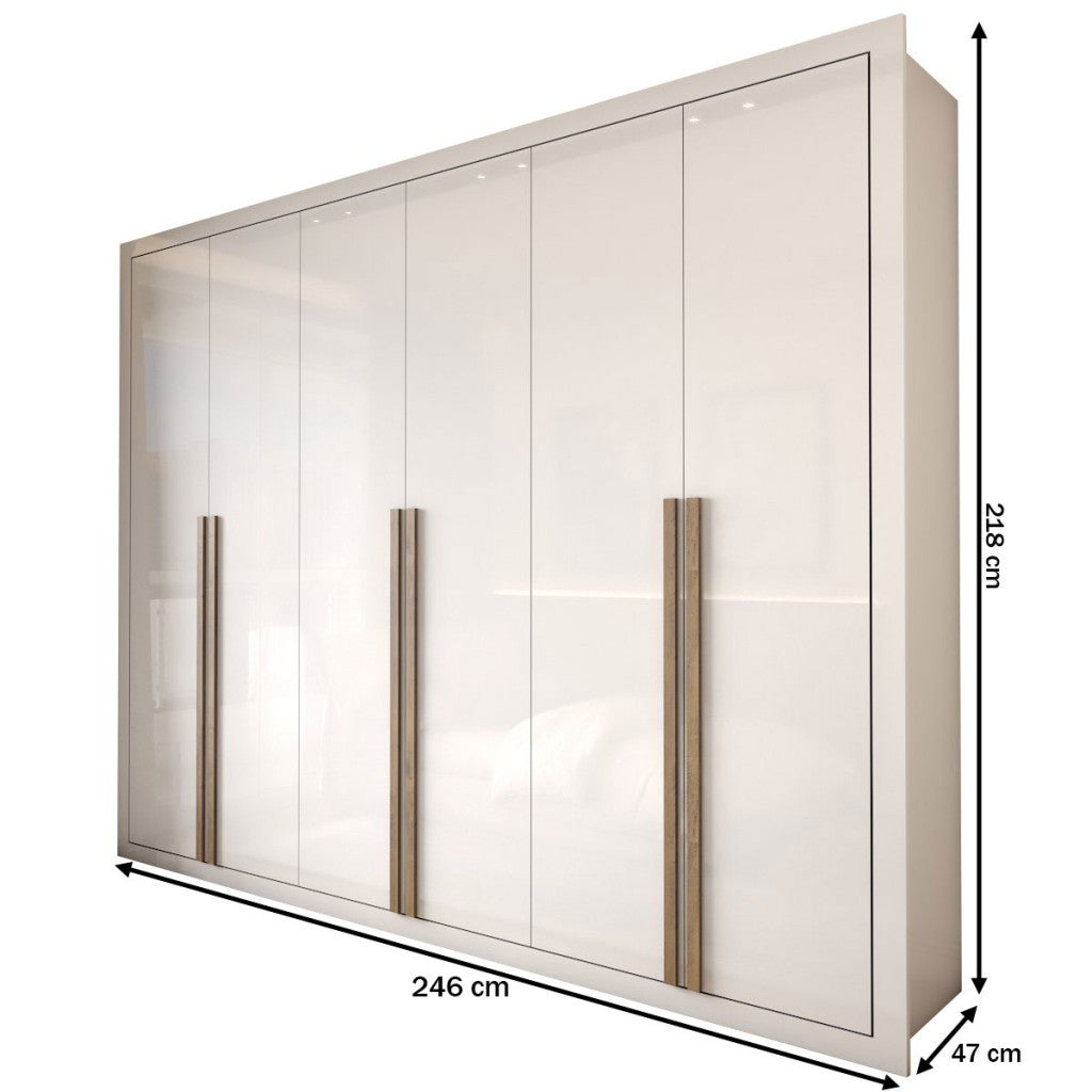 Guarda-Roupa Casal Severo 6 Portas 6 Gavetas - Panorama Móveis