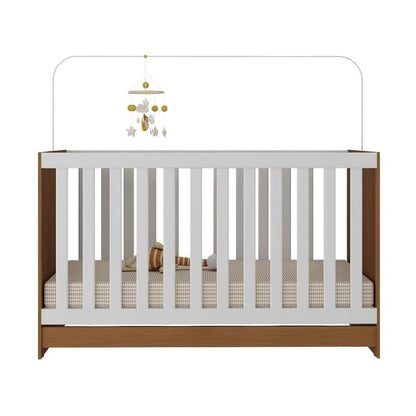 Berço 3 em 1 para Colchão 130 x 60cm Doce de Leite