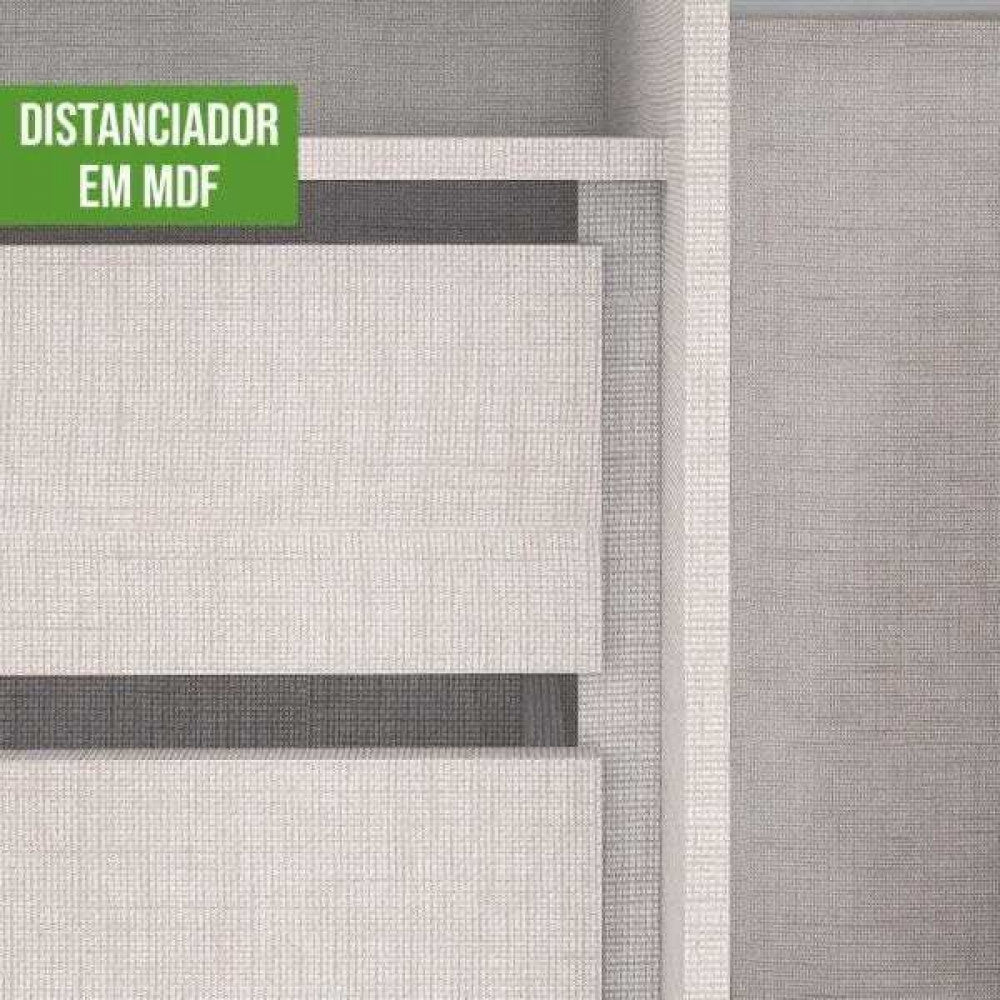 Guarda-Roupa Casal Spazio 3 Portas 6 Gavetas 100% MDF Branco
