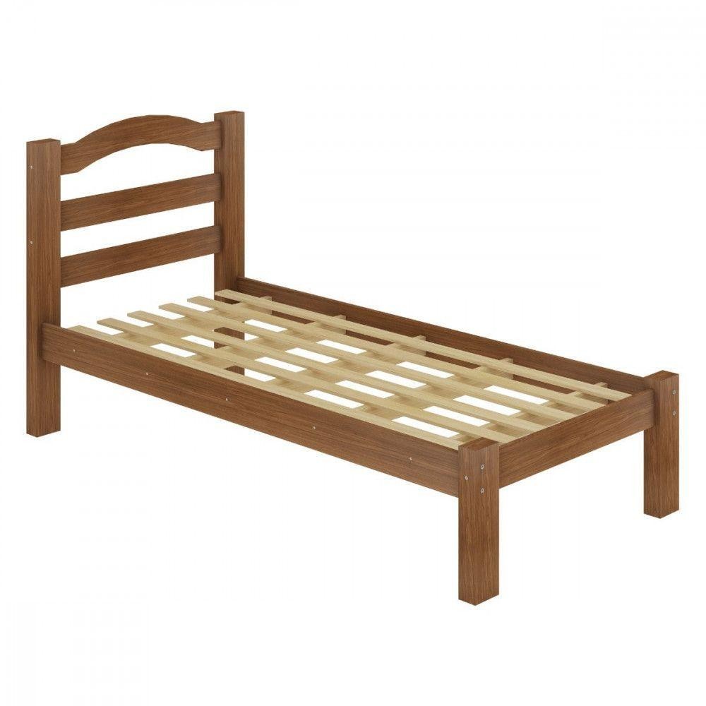 Cama Solteiro Robusta Para Colchão De 88cm Arauna Freijo